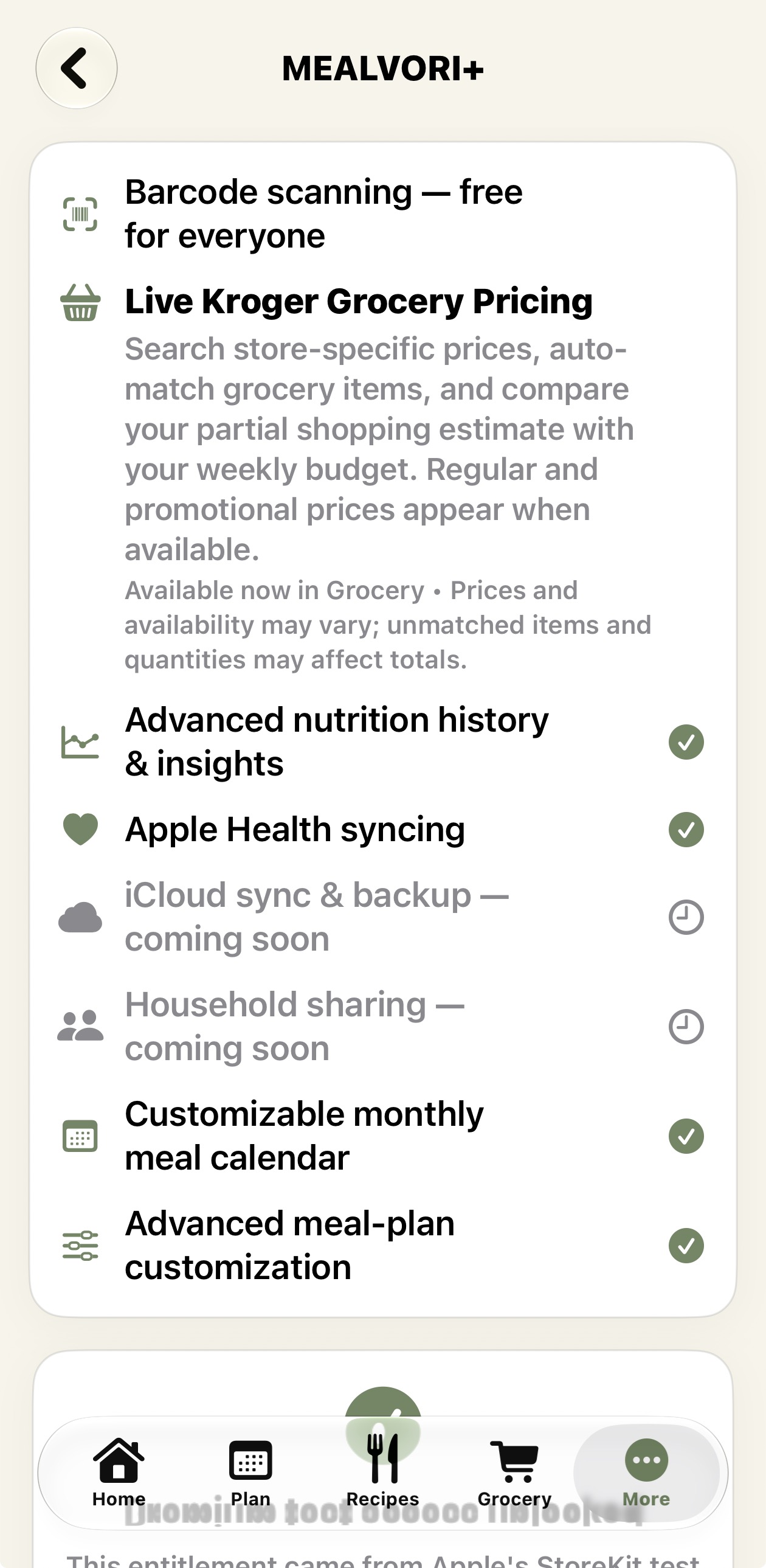 Real MEALVORI app screenshot six